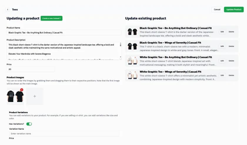 Uddify e-commerce order management